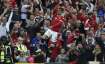 Manchester United's Cristiano Ronaldo celebrates after