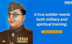 Inspirational quotes by Netaji on Parakram Diwas