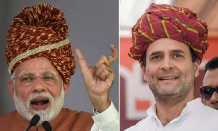 PM Narendra Modi and Congress president Rahul Gandhi