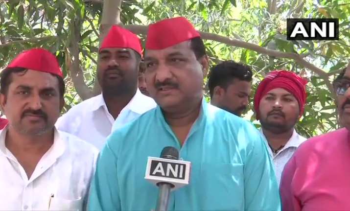 Ram Bhuwal Nishad, SP's candidate from Gorakhpur LS seat