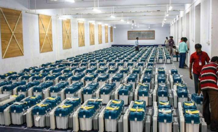 The Poll body said the EVMs were in proper security and