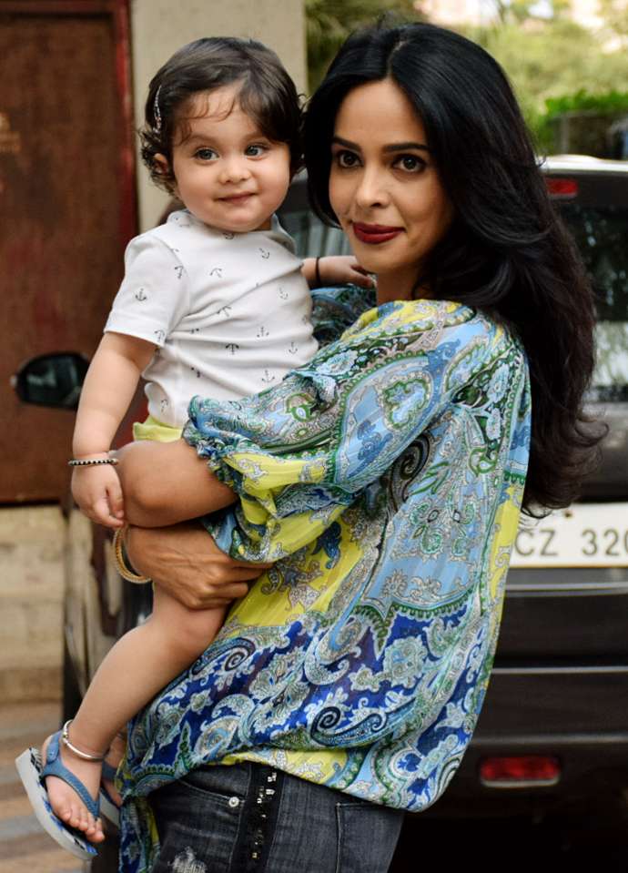 Mallika's nephew Ransher was born to the actress's brother Vikram Lamba and wife Subhadra in February.