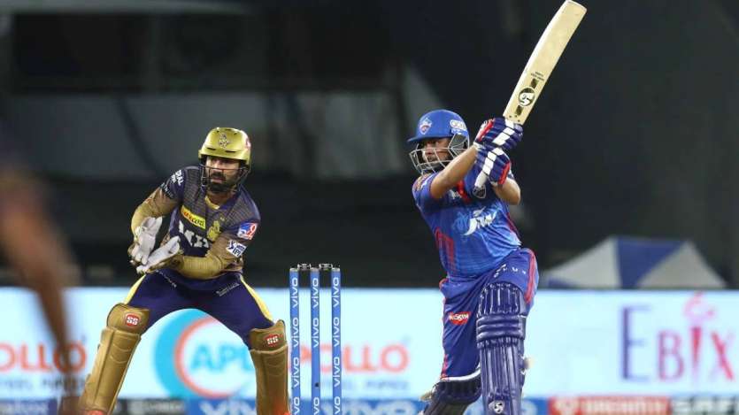 Chasing 155 for a win, Shaw sent all the six legal deliveries from opening bowler Shivam Mavi to the boundary, driving, punching and sweeping at will.