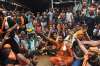 Protesters oppose the entry of women to the Sabarimala