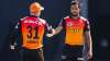 T Natarajan and David Waner in IPL 2020