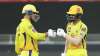 CSK skipper MS Dhoni with Ruturaj Gaikwad.