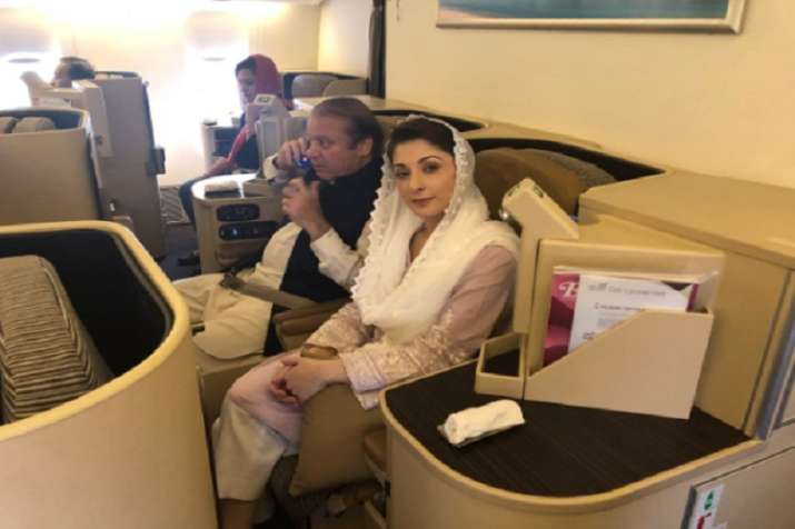 Nawaz Sharif and Maryam Nawaz have boarded the flight