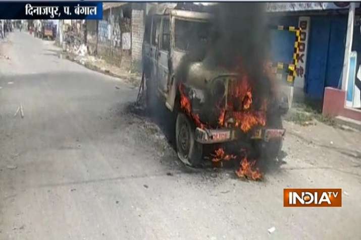 Police had to resort to tear gas shelling and lath-charge