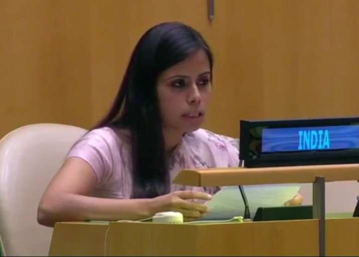 India's first secretary at the United Nations Enaam Gambhir