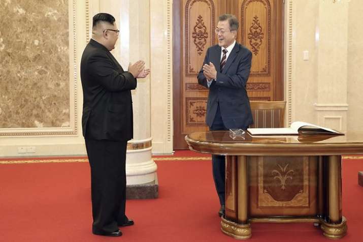 Kim gave the South Korean president an exceedingly warm