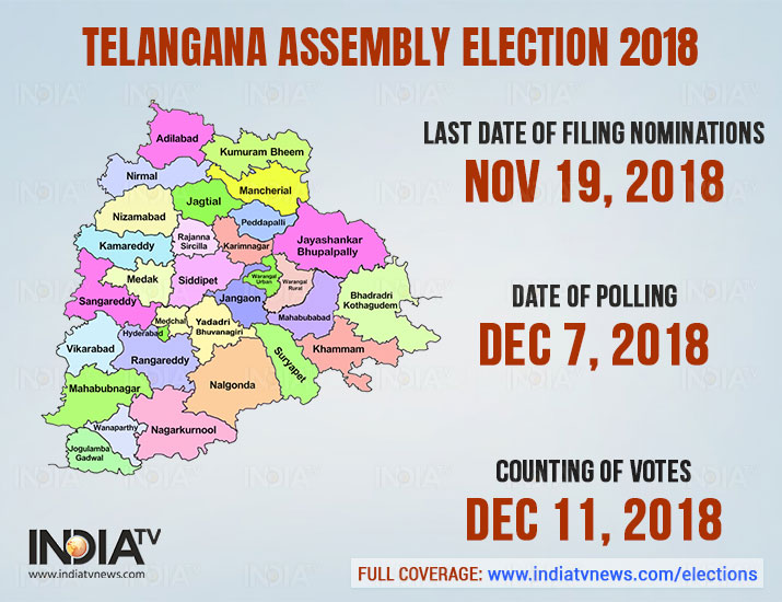 Telangana Assembly Elections 2018 Full polling schedule and