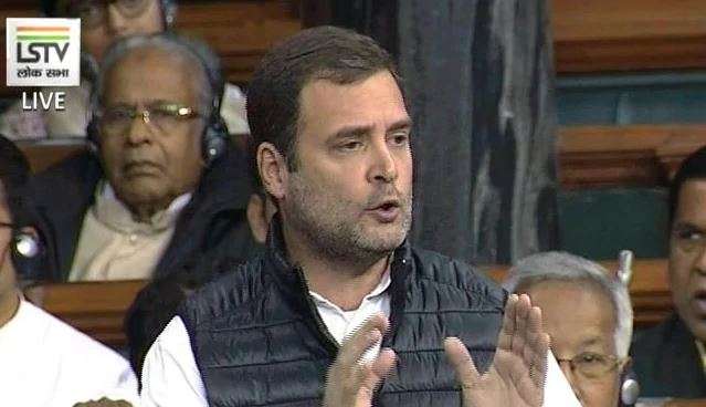 Rahul Gandhi in Lok Sabha