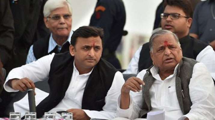 Mulayam Singh Yadav and Akhilesh Yadav