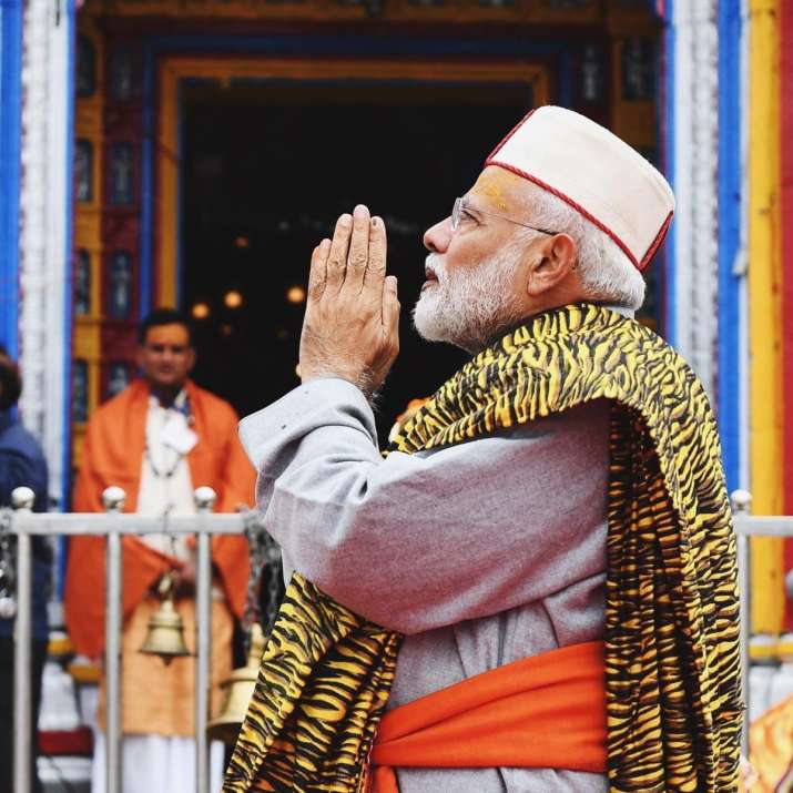 PM Narendra Modi offers prayers at Kedarnath Temple in 