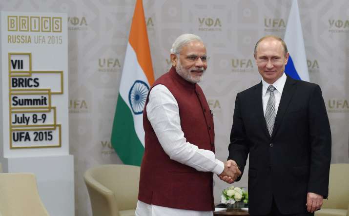 Prime Minister Narendra Modi with Russian President