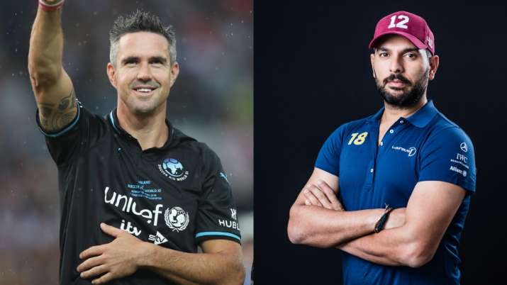 Kevin Pietersen and Yuvraj Singh
