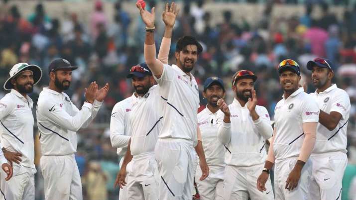 Ishant Sharma after picking up a five-wicket haul against