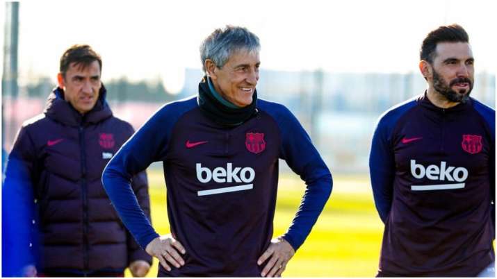 Barcelona manager Quique Setien
