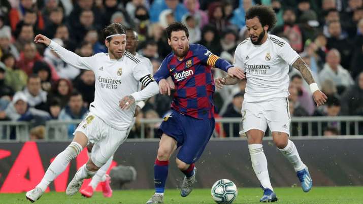 Barcelona are presently leading second-placed Real Madrid