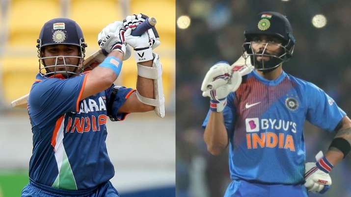 Sachin Tendulkar and Virat Kohli
