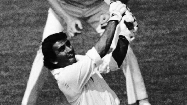 Sunil Gavaskar in action against England