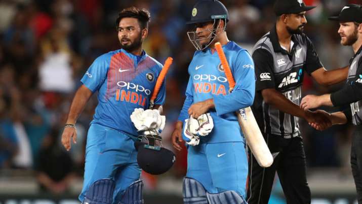 Rishabh Pant with MS Dhoni