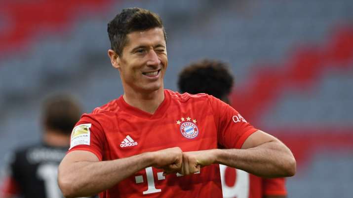 Bayern Munich striker Robert Lewandowski