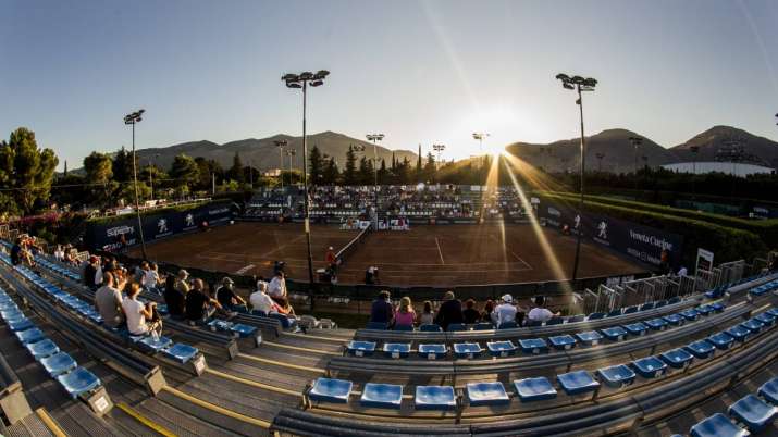 A view of the central court during Palermo Ladies Open