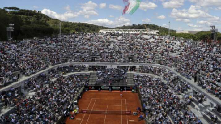 File image of central court stadium during the Italian Open
