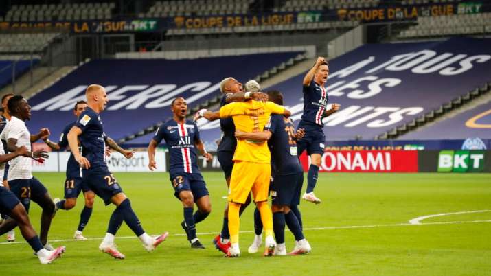PSG secured a domestic treble after winning the League Cup,