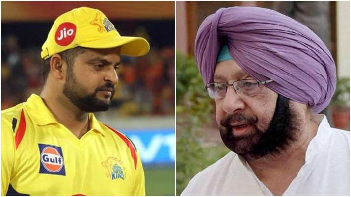 Suresh Raina and Punjab CM Amarinder Singh
