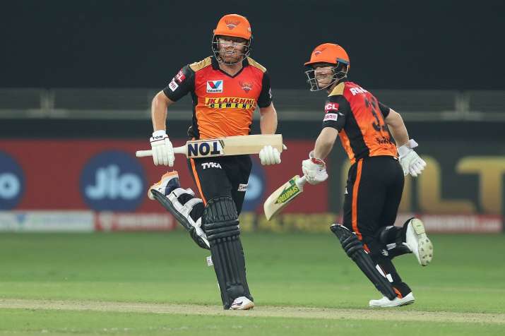 jonny bairstow david warner srh vs kxip ipl 2020