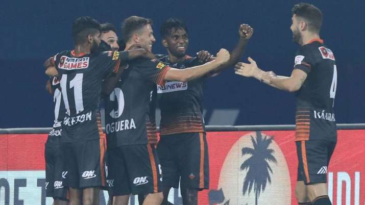 Goa were reduced to 10 men in the second half after Ivan