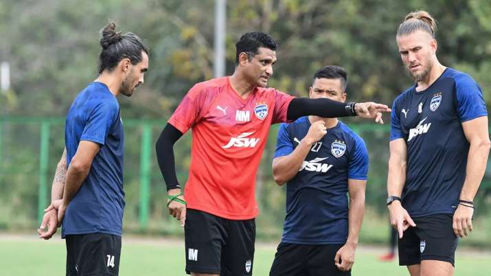 The interim coach exuded confidence ahead of their clash