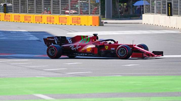 Charles Leclerc on pole for Azerbaijan after crashes halt qualifying