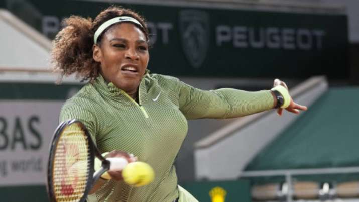 United States Serena Williams plays a return to Romania's