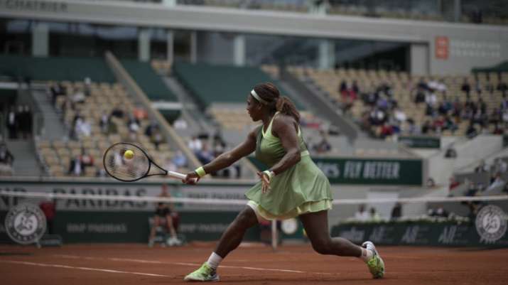 United States Serena Williams plays a return to United