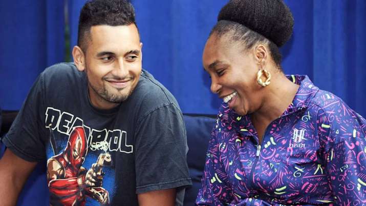 Venus Williams with Nick Kyrgios