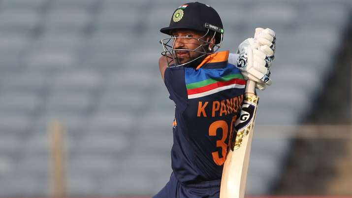 Krunal Pandya of India