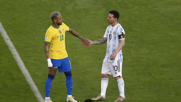 Neymar and Lionel Messi