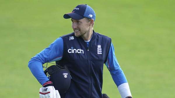 England's Joe Root makes his way out to bat during a nets