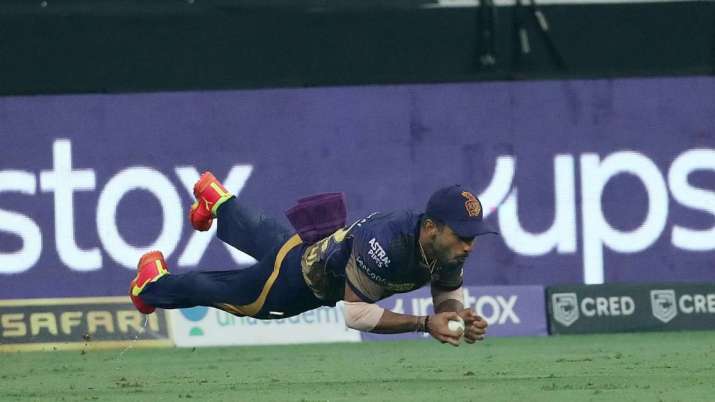 Rahul Tripathi's catch