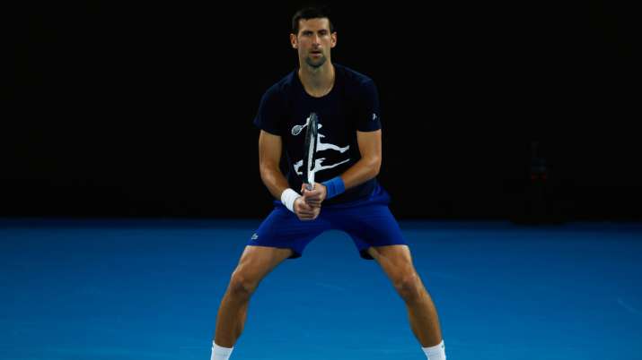 File Photo of professional Serbian tennis player Novak Djokovic. 
